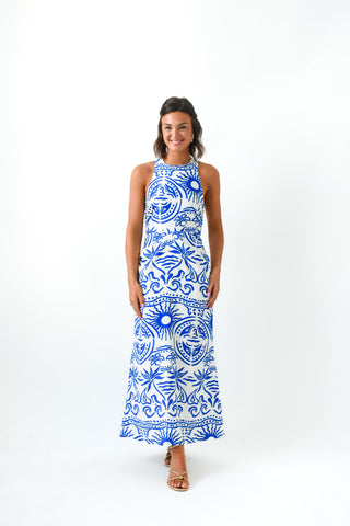 Coastal Calling Cross Back Maxi Dress
