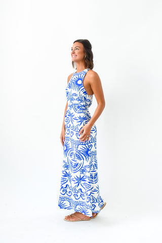 Coastal Calling Cross Back Maxi Dress