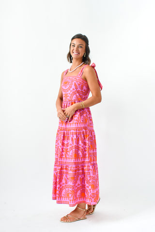 Paradise Found Tropical Maxi Dress