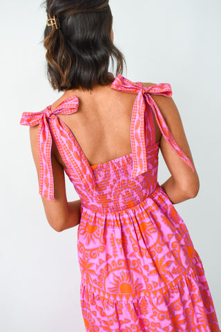 Paradise Found Tropical Maxi Dress