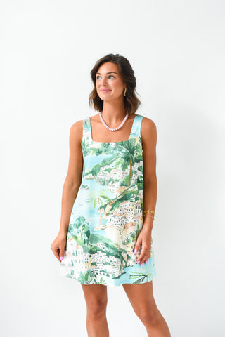Santorini Stroll Shift Dress