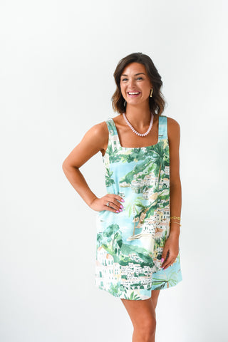 Santorini Stroll Shift Dress