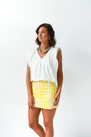 Sunshine Check Plaid Skort