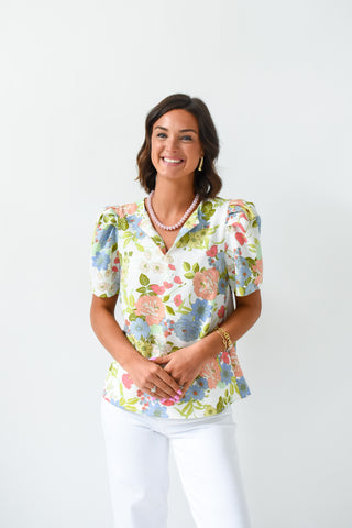 Pastel Petals Floral Top