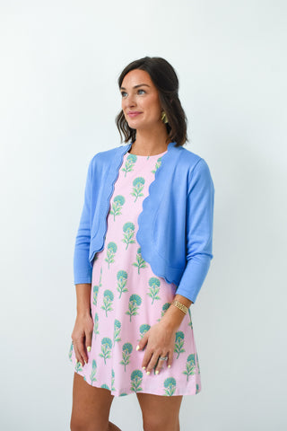 Softly Scalloped Knit Cardigan