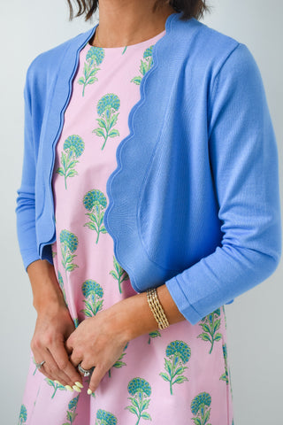 Softly Scalloped Knit Cardigan