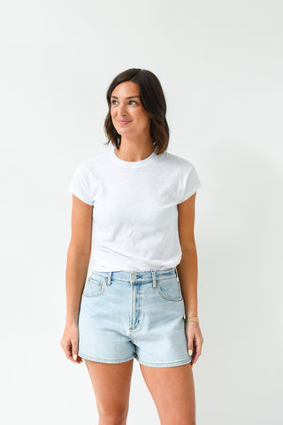 Z Supply Camila High Rise Denim Shorts