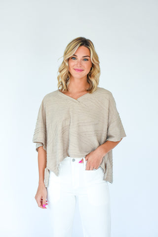 Essential Textured Boxy Top