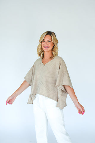 Essential Textured Boxy Top