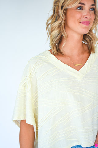 Essential Textured Boxy Top