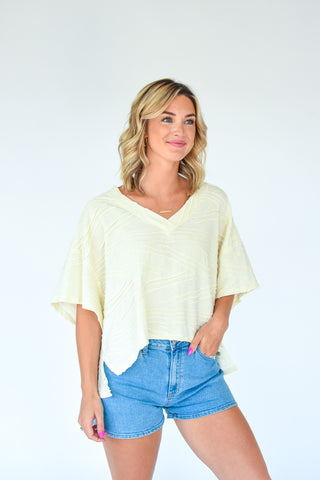 Essential Textured Boxy Top