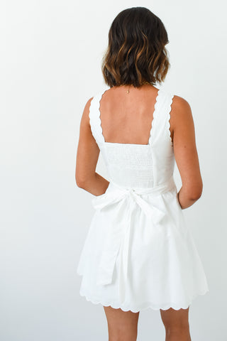 Clean Slate Cutie Scalloped Dress