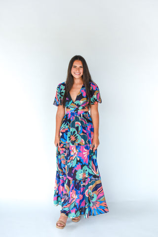 You Go Girl Printed Maxi Dress