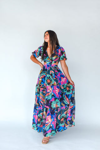 You Go Girl Printed Maxi Dress