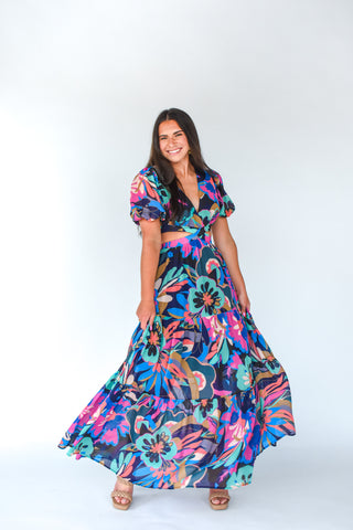 You Go Girl Printed Maxi Dress
