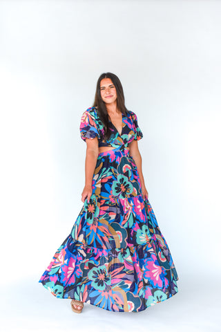 You Go Girl Printed Maxi Dress