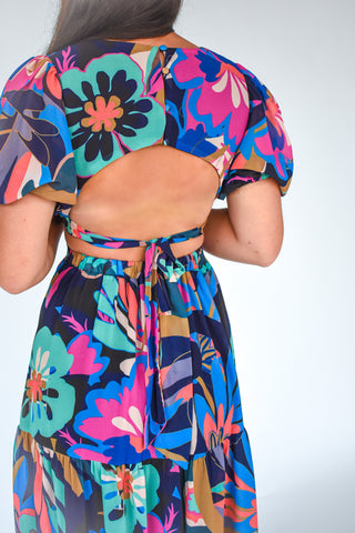 You Go Girl Printed Maxi Dress