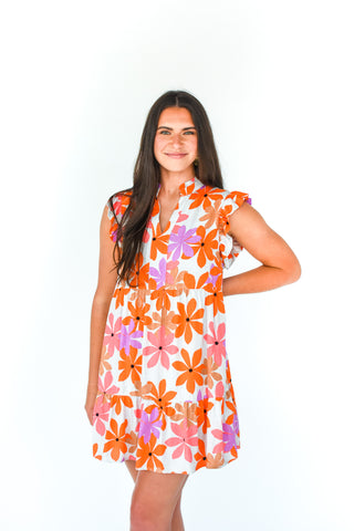 You Made My Day Floral Dress