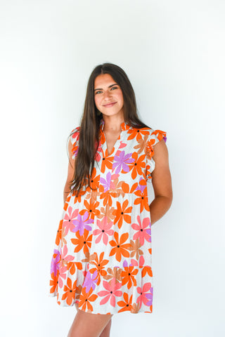 You Made My Day Floral Dress