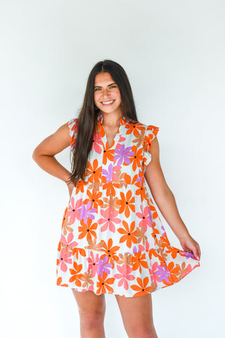You Made My Day Floral Dress