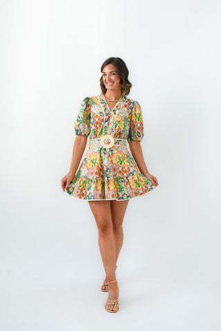 Freshly Picked Floral Belted Dress