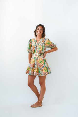 Freshly Picked Floral Belted Dress