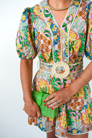 Freshly Picked Floral Belted Dress