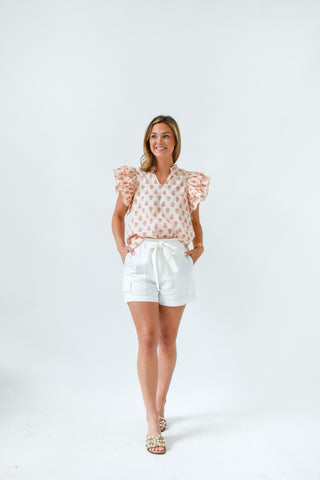 Just Peachy Printed Top