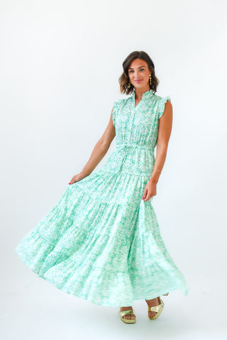 Leaf Me Breathless Floral Maxi Dress  Maren + Main Boutique