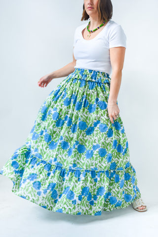 Charleston Ruffle Maxi Skirt