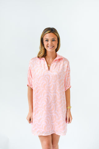 Scallop Back, Girl Collar Dress
