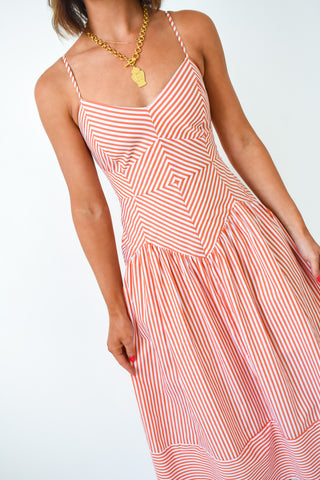 Sweet Stripes Midi Dress