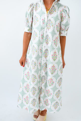 Karlie Vintage Floral Maxi Dress