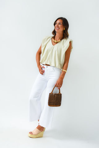 Karlie Poplin Bubble Top