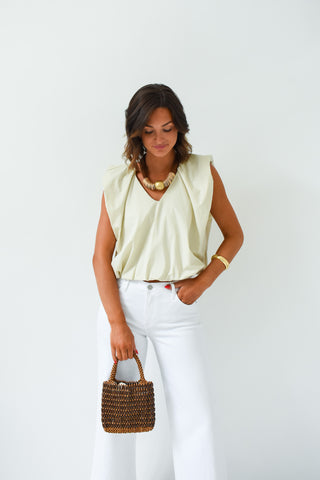 Karlie Poplin Bubble Top