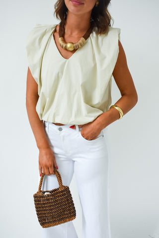 Karlie Poplin Bubble Top