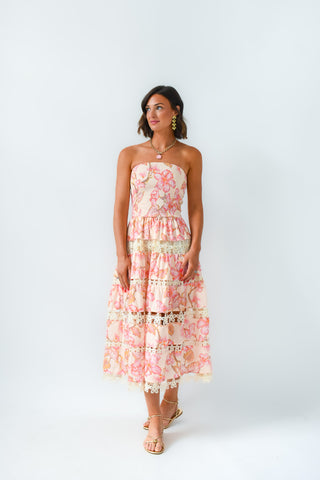 Petal Please Smocked Midi Dress