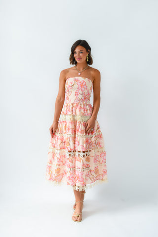 Petal Please Smocked Midi Dress