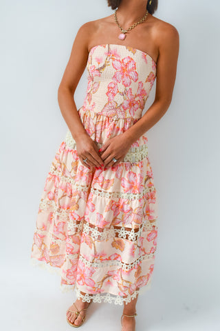Petal Please Smocked Midi Dress