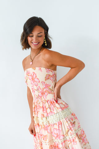 Petal Please Smocked Midi Dress