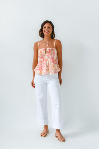 Petal Please Pintuck Top
