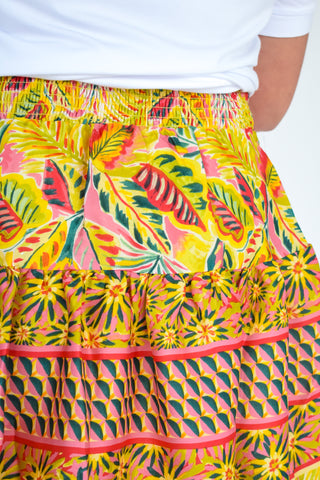 Riding Waves Flared Mini Skirt