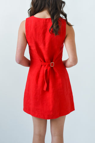 Cherry On Top Linen Dress