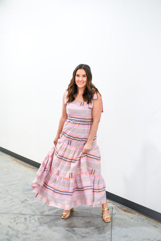 Summer Breeze Striped Maxi Dress