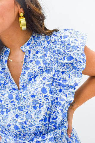 Luray Floral Ruffle Mini Dress