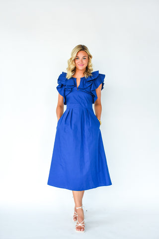 Santana Tie Back Midi Dress