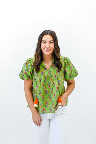 Spring Time Vibes Flower Print Top