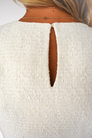 Need For Tweed Beaded Trim Top