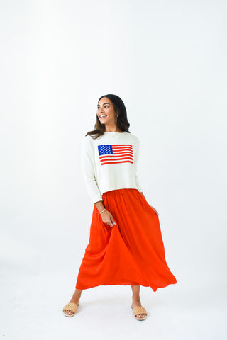 Nicoline Crinkle Midi Skirt