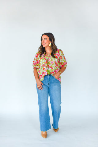 Hopeless Romance Floral Printed Top